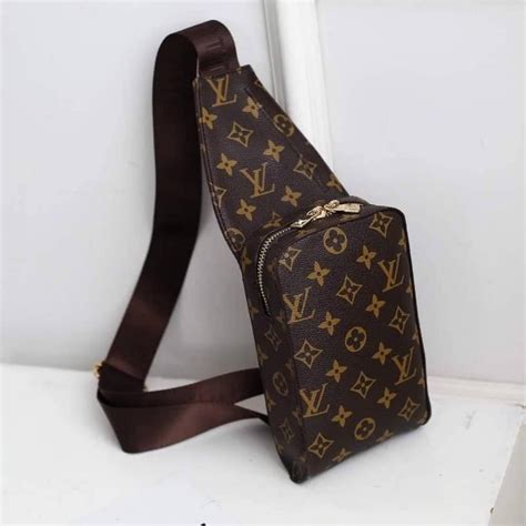 louis vuitton sling bag brown|louis vuitton sling bag monogram.